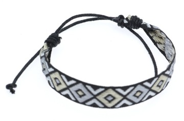 Bransoletka boho styl etniczny haft szerokość 14mm