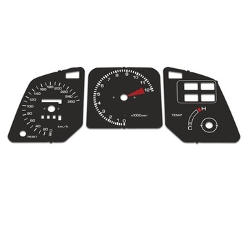 Honda VFR 750 RC24 1986-1988 Tarcze Zegarów CZARNE