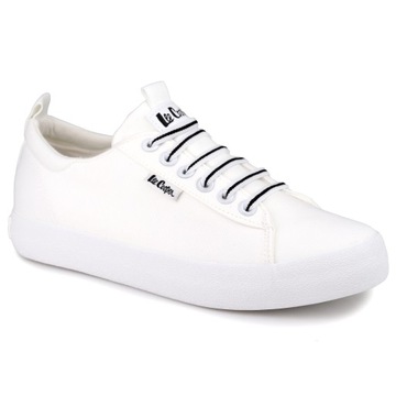 Buty, trampki damskie Lee Cooper WHITE