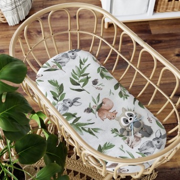 ПРОСТЫНЬ ДЛЯ ГОНДОЛИ, ДЛЯ ЛЮЛЫЧКИ, С ЛАСТИКОМ, 80х40, ХЛОПОК 100% Bubi