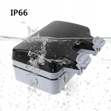 ГЕРМЕТИЧНАЯ ДВОЙНАЯ РОЗЕТКА НАВЕРХНОСТНОГО МОНТАЖА IP66