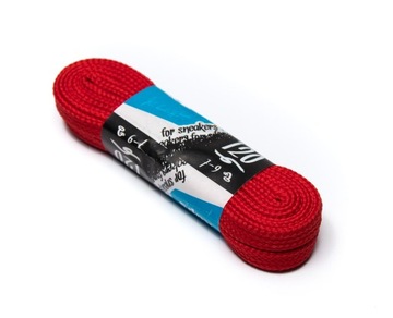 Sznurowadła 120 cm Czerwone Do sportowych, Trampek