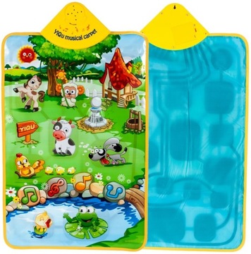 Интерактивный РАЗВИВАЮЩИЙ КОВР Музыкальная ДЕТСКАЯ ФЕРМА ДОСКА ДЛЯ РЕБЕНКА