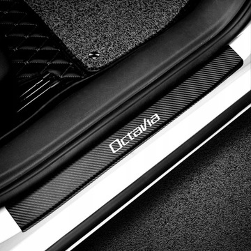Skoda OCTAVIA naklejki ochronne na progi 4 sztuki