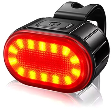 ВЕЛОСИПЕДНАЯ ЛАМПА СВЕТОДИОДНАЯ ПОДСВЕТКА ДЛЯ ВЕЛОСИПЕДНОГО РУЛЯ ПЕРЕДНЯЯ + ЗАДНЯЯ USB ПИТАНИЕ