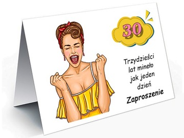 ZAPROSZENIA na 18 30 40 50 60 urodziny + koperty