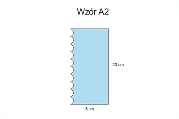 Skrobka brzeg WZÓR A2 do tynkowania tortu 20 cm