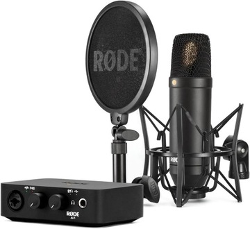 Mikrofon pojemnościowy wokalowy Rode NT1/AI1Kit