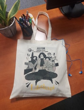 Сумка с принтом Я ЦВЕТОК ЛОТОСА НА СПОКОЕННОМ ОЗЕРЕ