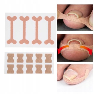 10 Х ПОЛОСОК ПАЧКИ ​​ДЛЯ ВРАСТНЫХ НОГТЕЙ