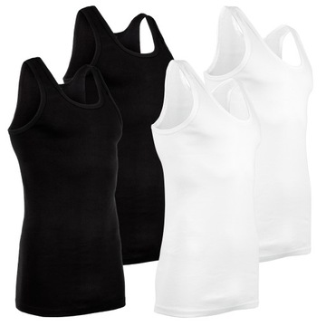 Мужской комплект жилетов из 4 шт., бесшовная майка, майка