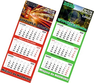 Календарь TRIPLE 2025 с ВЫПУКЛОЙ головкой и логотипом - 200 шт.