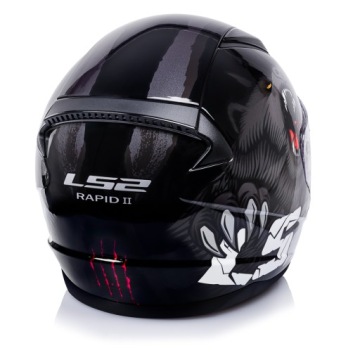 LS2 INTEGRAL MOTORBIKE HELMET ECE 22.06 FF353 RAPID II CLAW BLACK S