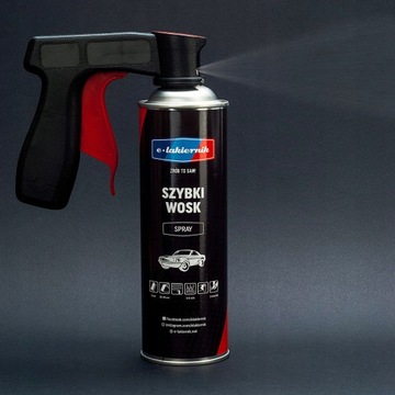 Автомобильный воск Quick Spray + аппликатор + электронный спрей из микрофибры, 500 мл