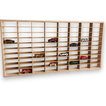 Półka na Samochodziki Autka Resoraki Hot Wheels Organizer 80 miejsc Drewno