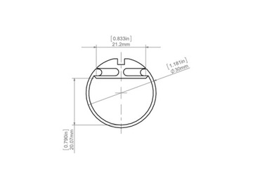 KLUŚ JAZ светодиодный профиль из анодированного алюминия - 1м