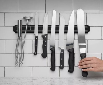 4x МАГНИТНАЯ ПОЛОСКА ДЛЯ НОЖЕЙ, ДЕРЖАТЕЛЬ МАГНИТНОЙ ПОДСТАВКИ