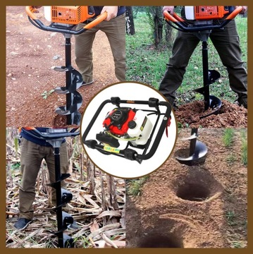 БУРА ДЛЯ ПОЧВЫ 4-Х ТАКТНЫЙ БЕНЗИНОВЫЙ ШНЕК