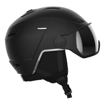KASK NARCIARSKI SALOMON PIONEER LT VISOR S2 FLS BLACK M 56-59 cm 415295