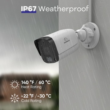 Sannce 5MP Night Vision Security Smart POE набор сетевых камер IP67 8pcs