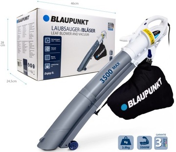 ODKURZACZ DMUCHAWA ELEKTRYCZNA DO LIŚCI 3w1 3500W