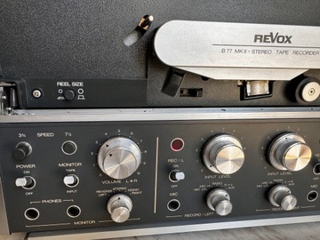 ReVox B77 MK II, магнитофон катушечный, 2-дорожечный, с крышкой