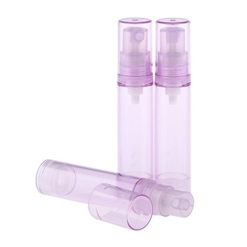 3шт 10 мл пустые безвоздушные бутылки с помпой фиолетового цвета