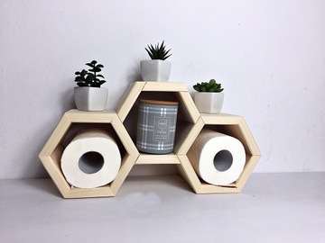 ДЕРЕВЯННАЯ шестигранная подставка для вина и бутылок