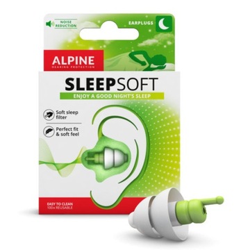 Zatyczki stopery do spania Alpine SleepSoft NEW
