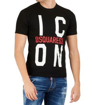 DSQUARED2 unikatowy męski t-shirt koszulka ORYGINALNY ICON roz.XXL