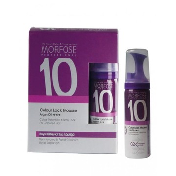 MORFOSE 10 COLOUR LOCK MOUSSE PIANKA ZATRZYMUJĄCA KOLOR WŁOSÓW 6 x 50ML