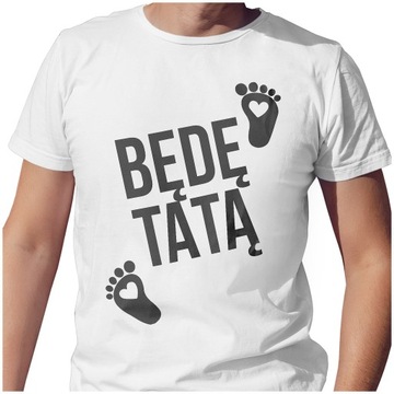 T-SHIRT DZIEŃ OJCA TATY BĘDĘ TATĄ 3XL JAKOŚĆ