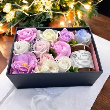 Мыло Flower Box цветы в коробке ПОДАРОК ​​ко Дню матери