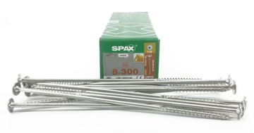 Wkręty SPAX 8x300mm T-STAR Talerz WIROX 50szt