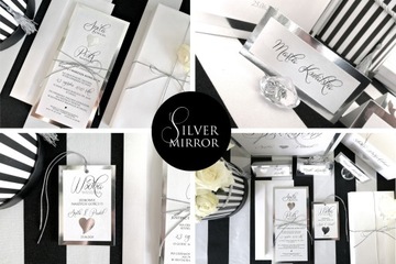 СЕРЕБРЯНАЯ ЗЕРКАЛЬНАЯ КОРОБКА СВАДЕБНЫХ КОНВЕРТОВ!