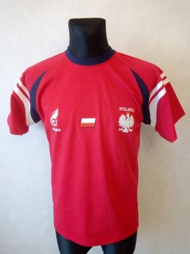 Koszulka POLSKA bawełniana czerwona M.