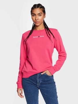 Bluza damska Tommy Jeans Regular Fit różowa S