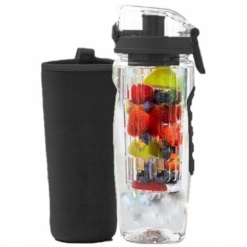 Butelka na wodę z wkładem owoce infuser Tritanowa