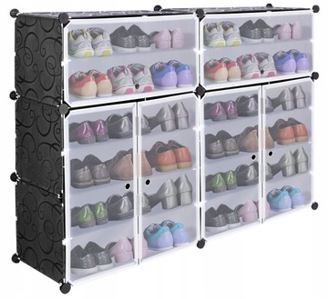 МОДУЛЬНЫЙ ШКАФ ДЛЯ ОБУВИ ОРГАНИЗАТОР ДЛЯ ОБУВИ ПОДСТАВКА ПОЛКА ГАРДЕРОБ КОРОБКИ