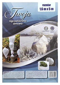 Agrowłóknina biała p-50 1,6x5m TWOJA