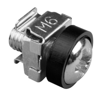 МОНТАЖНЫЙ КОМПЛЕКТ КРЕПЛИТЕЛЬНЫЕ ВИНТЫ M6 ДЛЯ 19-ДЮЙМОВОЙ 10-ДЮЙМОВОЙ ШКАФА 50 ШТ. СЕРЕБРО