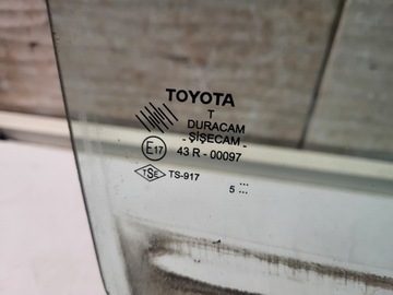 SKLO (OKNO) DVEŘE LEVÝ PŘEDNÍ TOYOTA COROLLA VERSO II