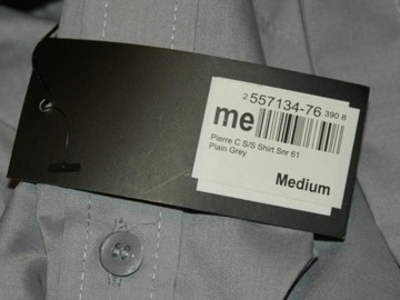 szara koszula męska minimalizm pierre cardin M