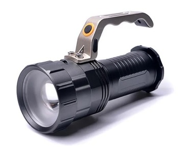 LATARKA TAKTYCZNA LED ZOOM WOJSKOWA CRE AKUMULATOROWA SZPERACZ USB NA BIWAK