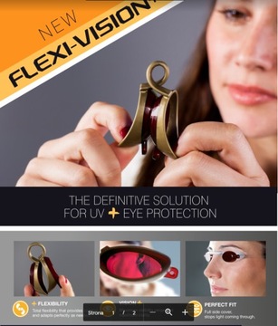 Серебряные очки для загара Flexivision
