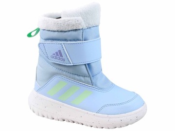 ADIDAS WINTERPLAY IF1714 ДЕТСКИЕ СНЕЖНЫЕ БОТИНКИ С УТЕПЛЕННОЙ ОБУВЬЮ СИНИЕ НА ВЕЛКРО