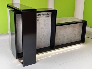 Современная стойка ресепшн R46 250x80см LED