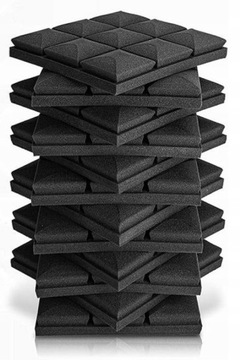 24x САМОКЛЕЯЩИЕСЯ КОВРИКИ ИЗ ПЕНЫ ДЛЯ ЗВУКА 2м2