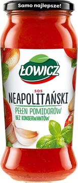 Sos neapolitański Łowicz z bazylią i oregano 500g