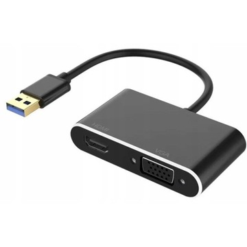 КОНВЕРТЕР USB 3.0 в HDMI + АДАПТЕР VGA ИГРОВАЯ КАРТА